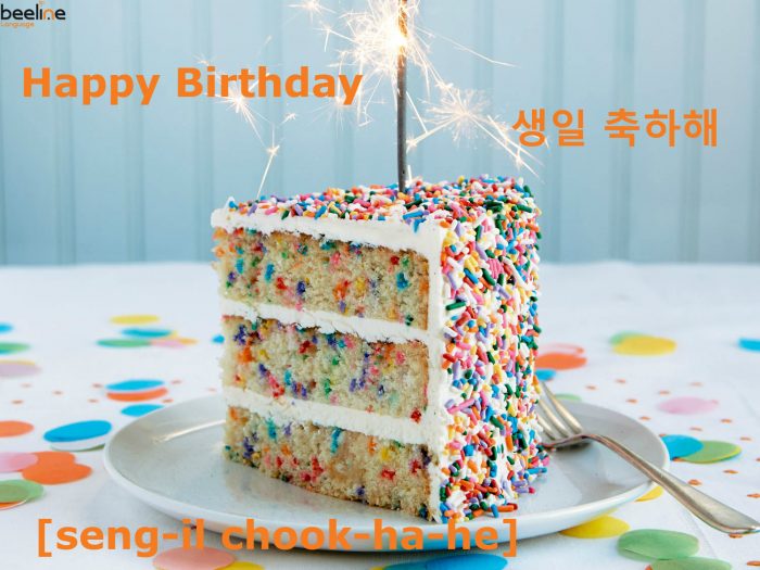 Happy birthday in korea